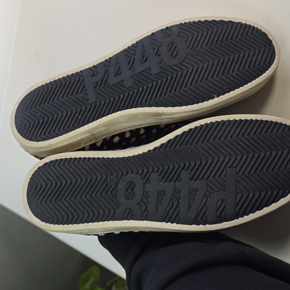 P448 Black and Silver Calf Patterned Sneakers - Picture 10 of 14
